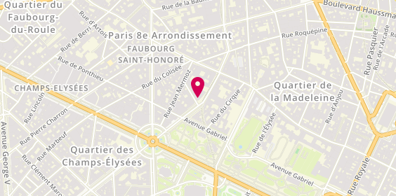 Plan de Desfossé, 19 avenue Matignon, 75008 Paris