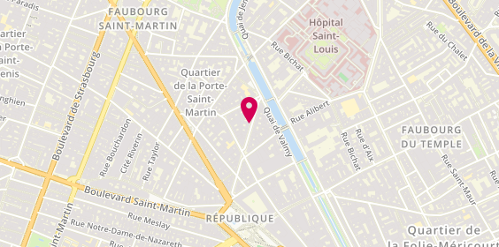 Plan de A la tête du client, 21 Rue Beaurepaire, 75010 Paris