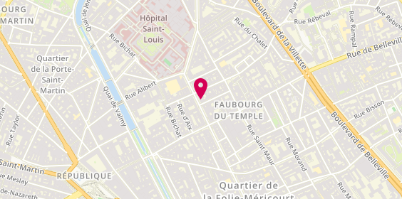 Plan de L'Atelier, 162 Avenue Parmentier, 75010 Paris