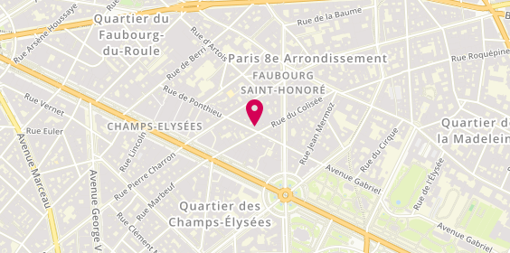 Plan de BOVE Christine, 28 Rue de Ponthieu, 75008 Paris