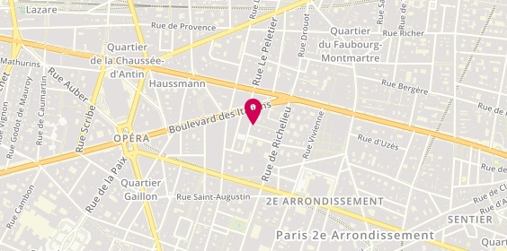 Plan de Eden Perfect, 14 Rue Favart, 75002 Paris