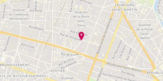 Plan de Nadia Beaute, 19 Rue de Mazagran, 75010 Paris