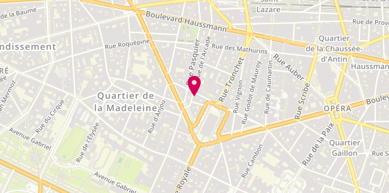 Plan de Romain Colors, 8 Rue de l'Arcade, 75008 Paris