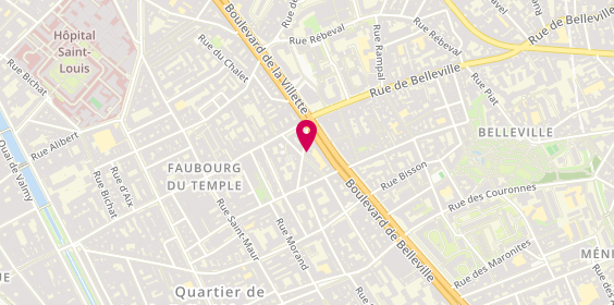 Plan de Julie Coiffure, 14 Bis Rue Louis Bonnet, 75011 Paris