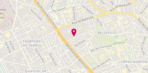Plan de Black Pearl, 17 Rue Ramponeau, 75020 Paris