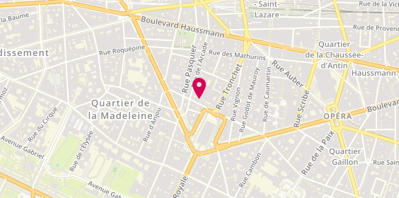 Plan de Laurent Revellin, 4 Rue Chauveau Lagarde, 75008 Paris