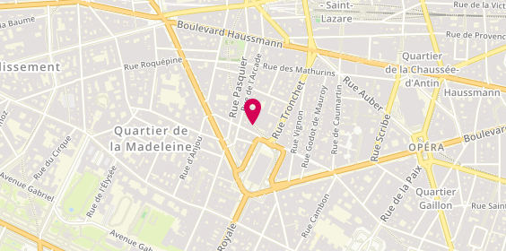 Plan de Johann de Virenne, 4 Rue Chauveau Lagarde, 75008 Paris