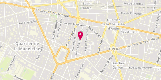 Plan de DELACOURT Cédric, 24 Rue Godot de Mauroy, 75009 Paris