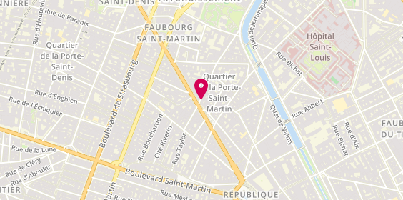 Plan de Maison Serrano, 12 Rue Lucien Sampaix, 75010 Paris