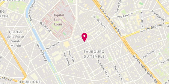 Plan de Princillya Coiffure, 33 Rue Jacques Louvel-Tessier, 75010 Paris