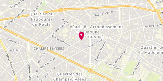 Plan de GéGé Barber, 83 Rue la Boétie, 75008 Paris