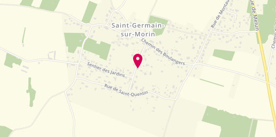 Plan de Alexandra Coiffure 77, 7 Ruelle de Saint Quentin, 77860 Saint-Germain-sur-Morin