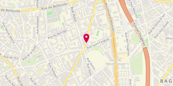 Plan de VILLALONGA Matthieu, 120 Avenue Gambetta, 75020 Paris