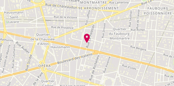 Plan de Institut Alcantara, 19 Rue le Peletier, 75009 Paris