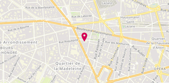 Plan de Komolos, 57 Rue des Mathurins, 75008 Paris