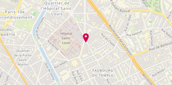 Plan de Pyramides Coiffure, 221 Rue Saint-Maur, 75010 Paris