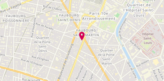 Plan de Karan Coiffure, 101 Rue du Faubourg Saint-Martin, 75010 Paris