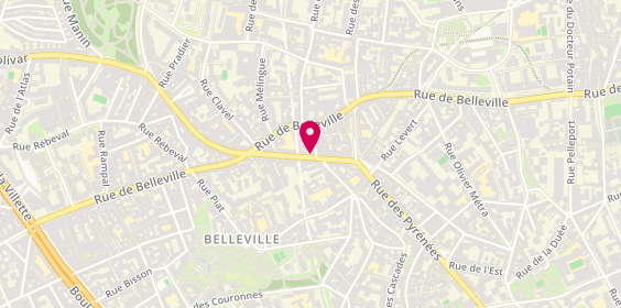 Plan de New Lavanya Coiffure, 348 Rue Pyrénées, 75020 Paris