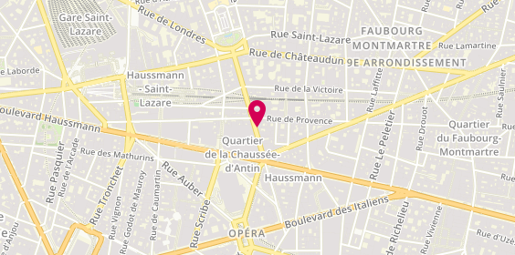 Plan de La Fabrica, 50 Rue de la Chau. d'Antin, 75009 Paris