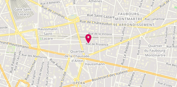 Plan de Arnaud Dalens, 60 Rue de Provence, 75009 Paris