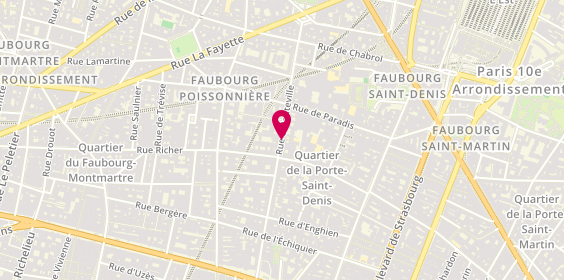 Plan de Hauteville Coiffure, 54 Rue d'Hauteville, 75010 Paris