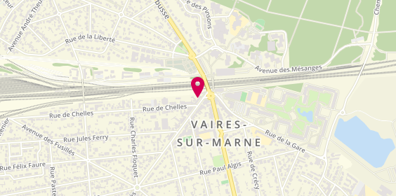 Plan de Addict Coiffure, 4 avenue Jean Jaurès, 77360 Vaires-sur-Marne