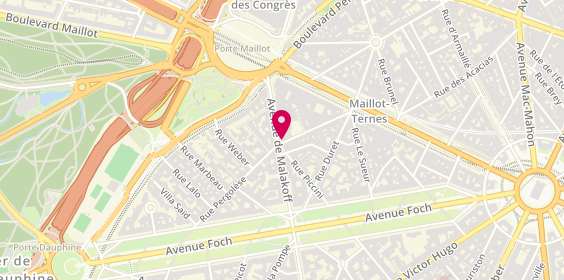 Plan de Jean Claude Biguine, 138 avenue de Malakoff, 75116 Paris