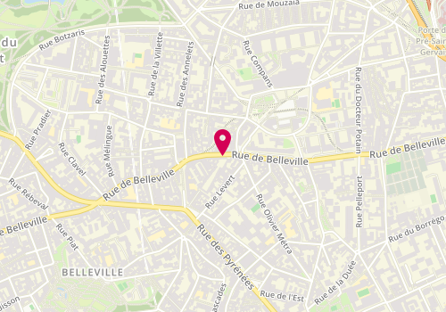 Plan de R-Bel, 160 Rue de Belleville, 75020 Paris