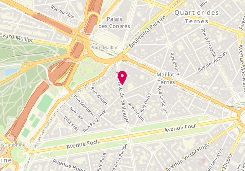Plan de Jean-Louis David, 144 avenue de Malakoff, 75116 Paris