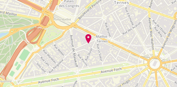Plan de Salon Coiffure Hugo, 7 Rue Pergolèse, 75116 Paris