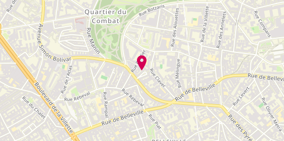 Plan de Les Intondables, 40 Avenue Simon Bolivar, 75019 Paris