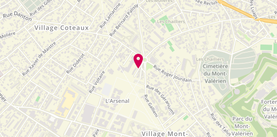 Plan de Jld Arsenal, Zone Aménagement de l'Arsenal
69 Rue des Bons Raisins, 92500 Rueil-Malmaison