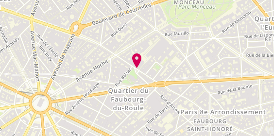 Plan de Vog Coiffure, 222 Rue du Faubourg Saint-Honoré, 75008 Paris