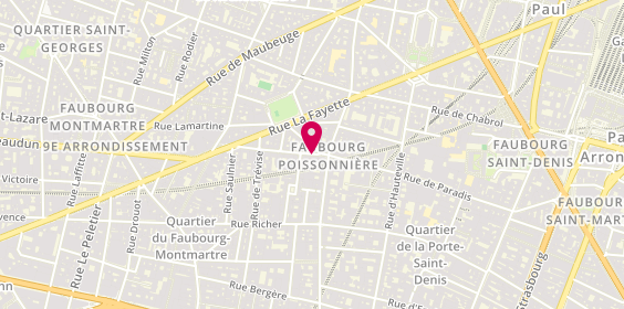 Plan de LB Coiffure, 3 Rue Bleue, 75009 Paris