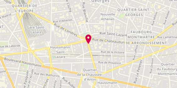 Plan de GéGé BarberShop, 68 Rue de la Chau. d'Antin, 75009 Paris