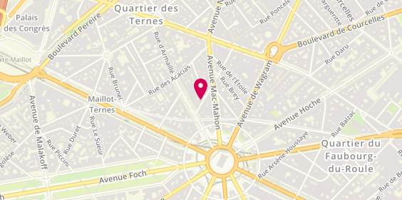 Plan de CF Coiffeurs, 5 Rue du Général Lanrezac, 75017 Paris