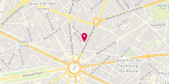 Plan de One Dream Paris, 23 avenue de Wagram, 75017 Paris