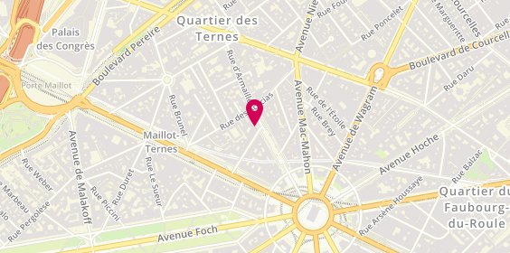 Plan de L'Atelier de Tina, 25 avenue Carnot, 75017 Paris