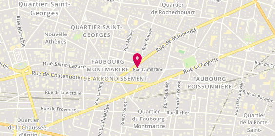 Plan de La Maison du Végétal - Coloration Végétale, 28 Rue Lamartine, 75009 Paris