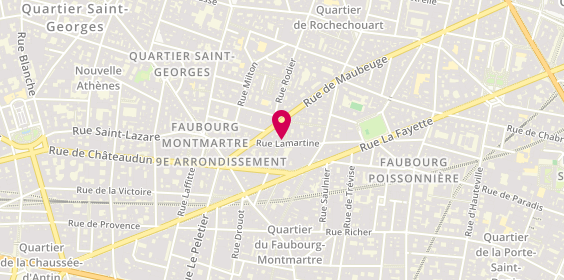 Plan de Guillemot Coiffure, 20 Rue Lamartine, 75009 Paris