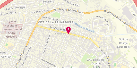 Plan de BOUFRIS Abdelmalek, 184 Boulevard Boissière, 93100 Montreuil