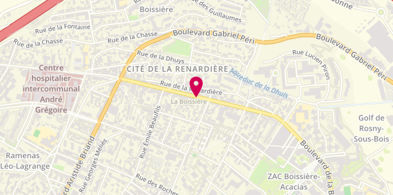 Plan de Coiffure Jamal, 172 Boulevard de la Boissière, 93100 Montreuil