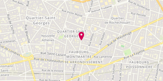 Plan de Saint-Algue, 22 rue des Martyrs, 75009 Paris
