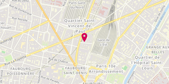 Plan de Académie Saint Algue, 14 Rue des 2 Gares, 75010 Paris