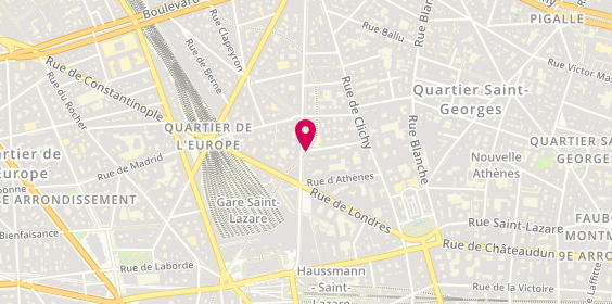 Plan de Mh Paris 9, 21 Rue de Milan, 75009 Paris