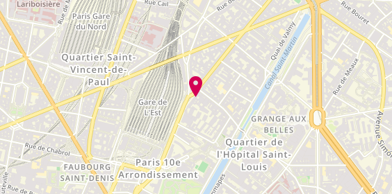 Plan de Manu Reva Coiffure, 194 Rue du Faubourg Saint Martin, 75010 Paris