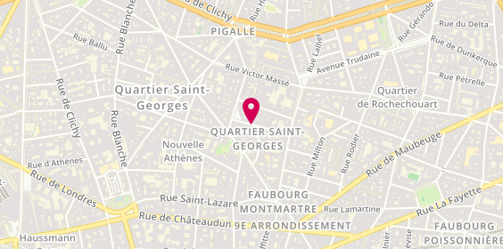 Plan de Les Garçons Coiffeurs, 19 Rue Clauzel, 75009 Paris