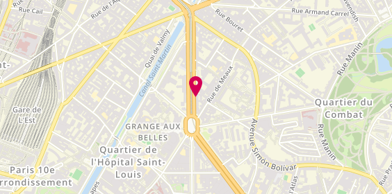 Plan de Elégance Coiffure, 142 Boulevard de la Villette, 75019 Paris