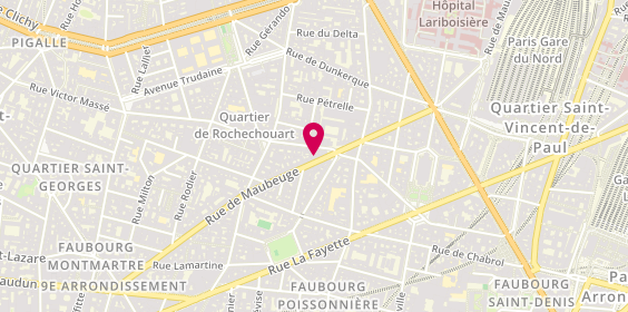 Plan de HOJI Maison de la Tresse, 55 Rue de Maubeuge, 75009 Paris