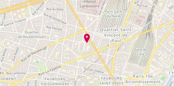 Plan de Andrea Coiffure, 4 Rue de Belzunce, 75010 Paris